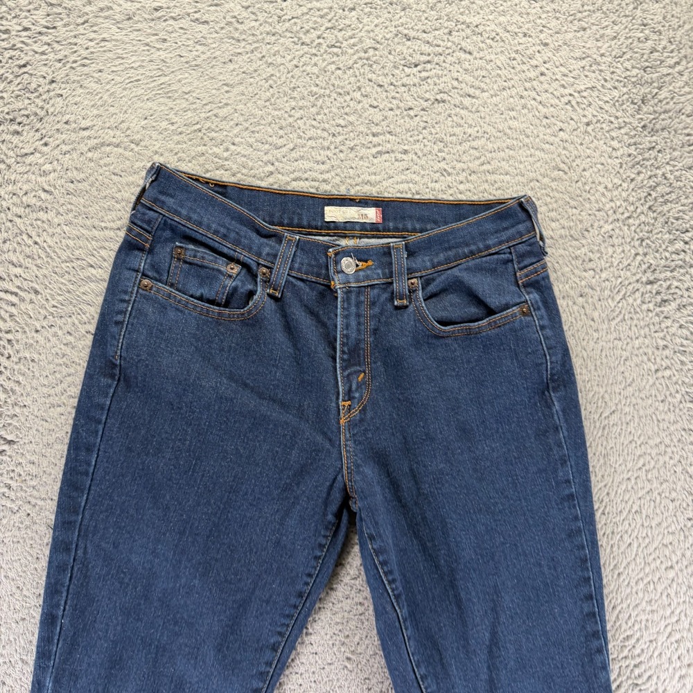 Levi's 515 Jeans Womens 6 Blue Cotton Denim Bootcut Leg Workwear Travel Stretch - Picture 2 of 11